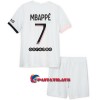 Virallinen Fanipaita + Shortsit Paris Saint-Germain Kylian Mbappé 7 Vieraspelipaita 2021-22 - Lasten